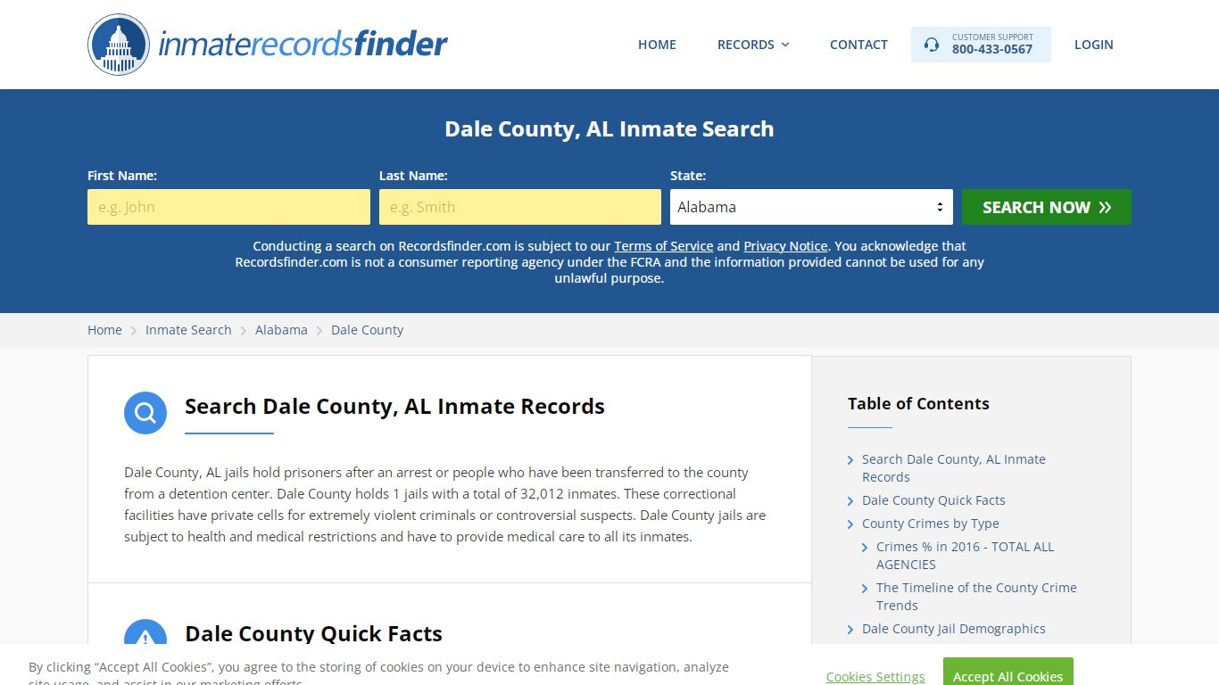 Dale County, AL Inmate Lookup & Jail Records Online